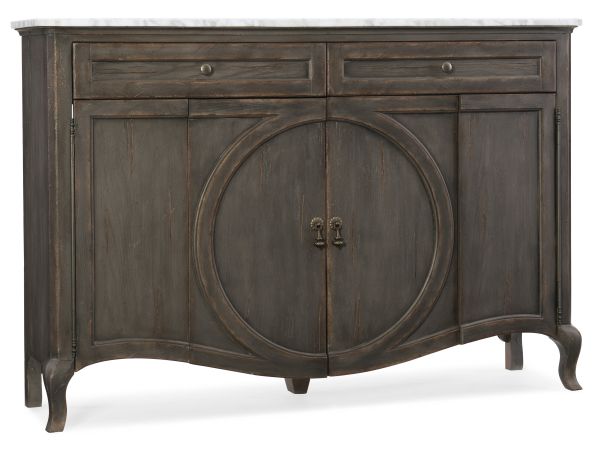 Hooker Furniture Melange Four-Door Two-Drawer Credenza in Charcoal