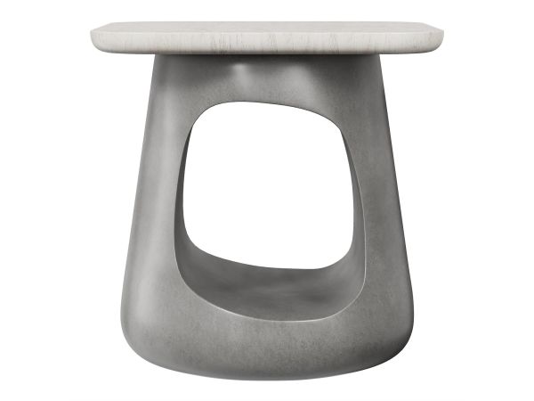 Bernhardt Furniture Sereno Side Table in Lutra/Sasso