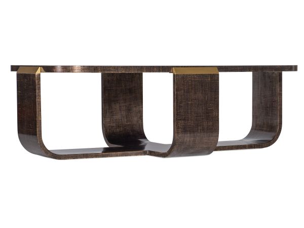 Hooker Furniture Melange Edmun Rectangle Cocktail Table in Dark Walnut