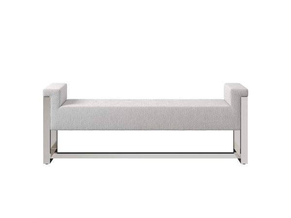 Bernhardt Furniture Stratum Fabric Bench in Mist