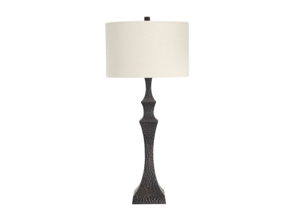 Crestview 35.75"H Resin Table Lamp With Oat Linen Drum Shade