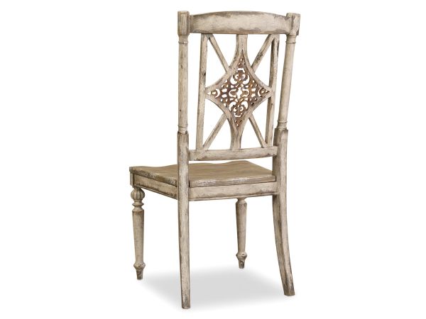 Hooker Furniture Chatelet Fretback Side Chair in Caramel Froth/Paris Vintage