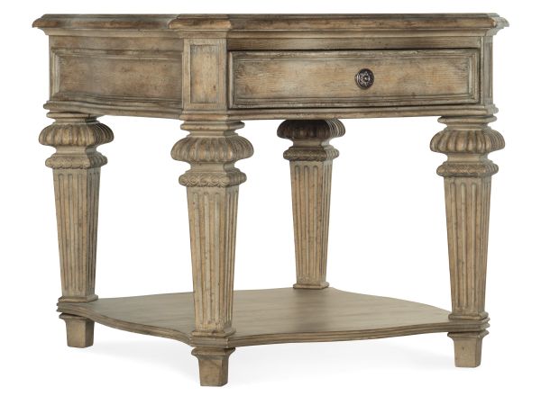 Hooker Furniture Castella End Table in Antique Slate