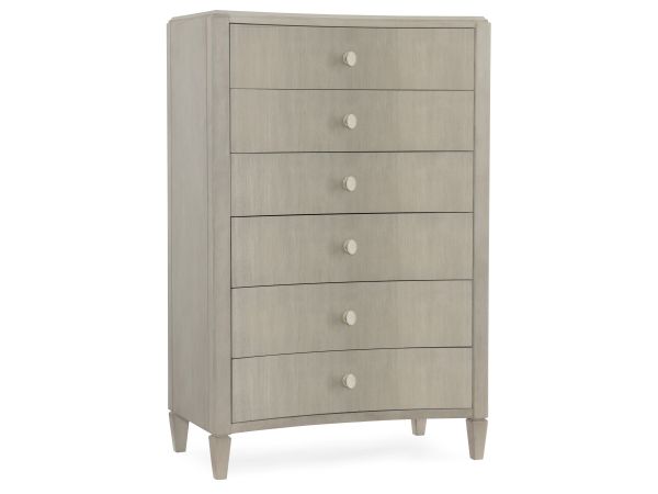 Hooker Furniture Elixir Six-Drawer Drawer Chest in Serene Gray Beige
