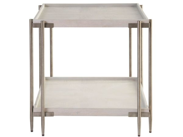 Universal Furniture Avaline Selkie End Table in White Oak