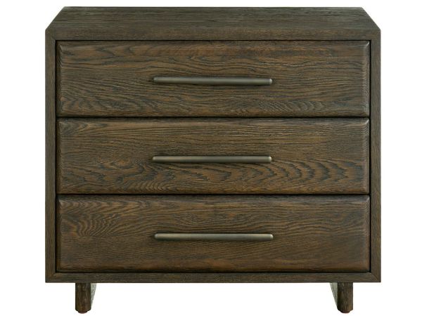 Universal Furniture Sable & Dessert Three Drawer Nightstand in Sable
