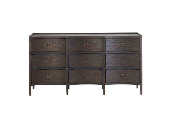 Crestview Franklin Nine-Drawer Dresser Brown