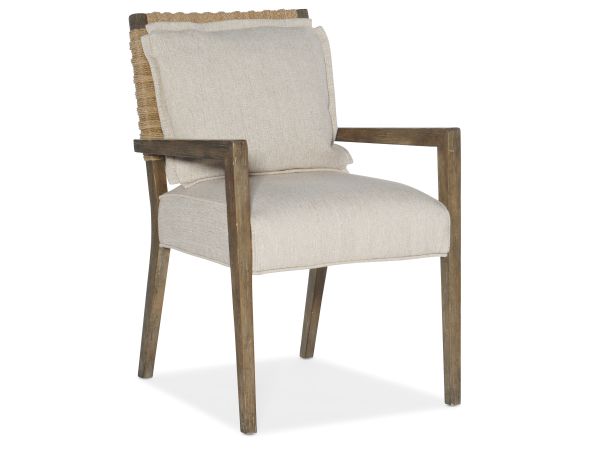 Hooker Furniture Sundance Woven Back Arm Chair in Cliffside