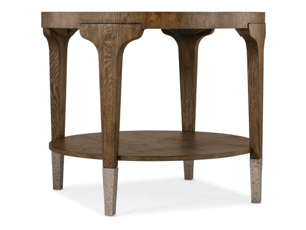 Hooker Furniture Chapman Round Side Table in Sorrel