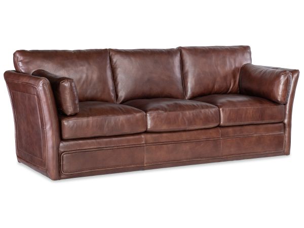 Hooker Furniture Woodstock 3-Seat Sofa in Brown