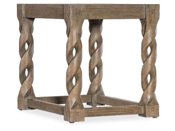 Hooker Furniture Commerce and Market Jack O'bein End Table in Medium Wood