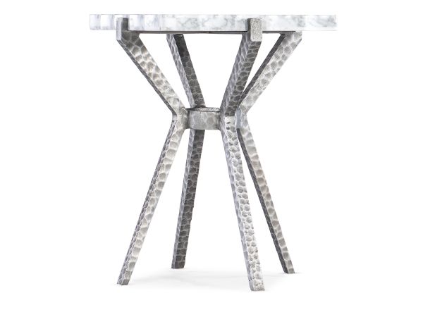 Hooker Furniture Melange Glendon Side Table in Silver