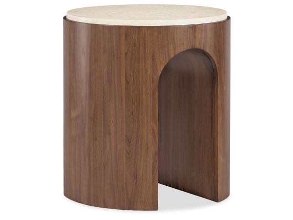 Hooker Furniture Eleana Round End Table in Light Caramel
